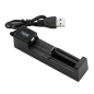 Preview: Ladegerät,USB,18650,3,7,Volt,1,fach,Schacht,LED,Ladekontrolle
