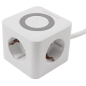 Preview: Induktives, drahtloses Tischladegerät für Handys, mit USB, Schuko... - BW-02