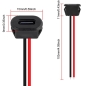 Preview: USB,Terminal,Ladebuchse,Einbau,Buchse,Frontplatte,Snap-In