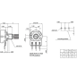 Preview: Potentiometer,Poti,500,k,Ohm,linear,klein,Steckachse,6,mm