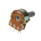 Preview: Potentiometer,Poti,500,k,Ohm,stereo,linear,klein,Steckachse,6,mm