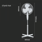 Preview: Standventilator mit Fuß, schwenkend, 40 cm Durchmesser