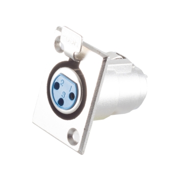 XLR / Cannon Einbaukupplung / Buchse