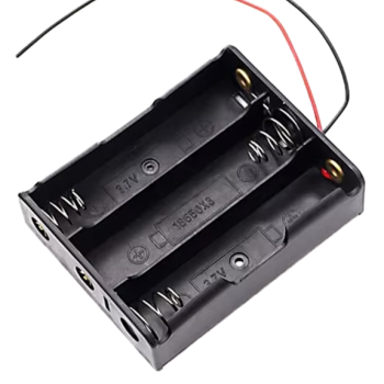 Batteriehalter,Ladeschale,18650,3,fach,Stück,Anschluss,Drähte