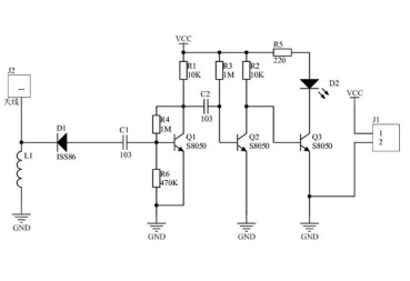 Preview: Bausatz,LED,Platine,Elektronik,Blinklicht,Anruf,Handy,Smartphone,,IC,DIY,Kit