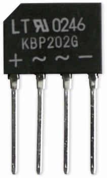 Flach-Brückengleichrichter 2A - 600 V