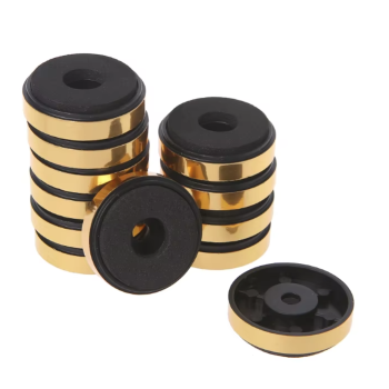 Gerätefuß,Gerätefüsse,gold,4,set,48,mm,15,Zemtralbefestigung