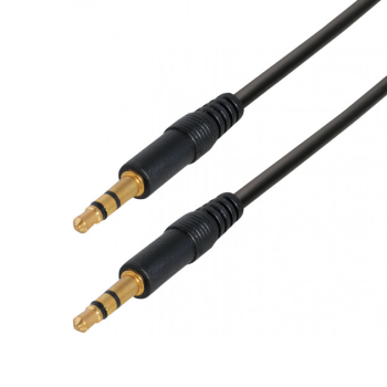 Klinkenkabel 3,5 mm - vergoldet - 0,3m