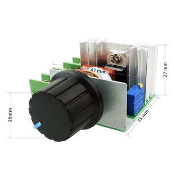 Preview: Drehzahlregler,Dimmer,Spannungsregler,Modul,Platine,230,V,2000,W