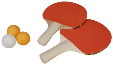 Tischtennis-Set - 2 Schläger - 3 Bälle