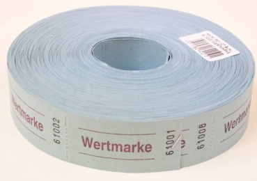 Bonrolle - Wertmarke,blau,1000,Stück,Gutschein