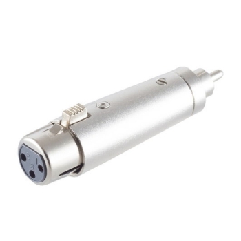 Adapter Cinch-Stecker auf XLR-Kupplung - Vollmetall