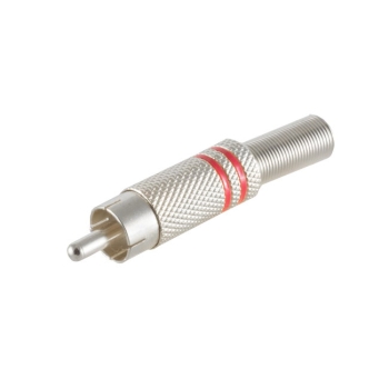 Cichstecker, lötbar, Metall, vergoldet, rot, silber