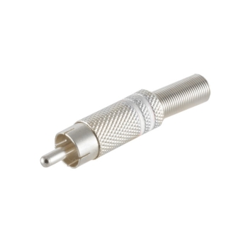 Cichstecker, lötbar, Metall, vergoldet, weiss, silber