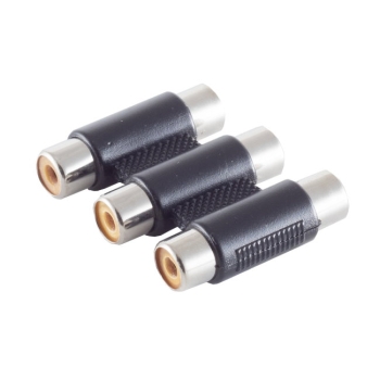 Cinch,RSA,Kupplung,doppel,3-fach,Buchse,Verlängerung,stereo