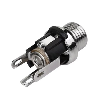 Preview: DC,Buchse,Einbau,Metall,Mutter,zentral,Schalt,kontakt,5,5,2,1,mm