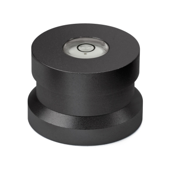 Single-Puck Aluminium schwarz mit Libelle