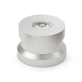 Single-Puck Aluminium silber mit Libelle