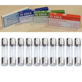 Feinsicherungen - Markenware - Staffelpreise - 5x20mm