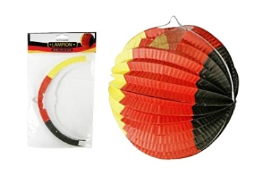Fanartikel - Lampion 25 cm - Deutschland - schwarz rot gold