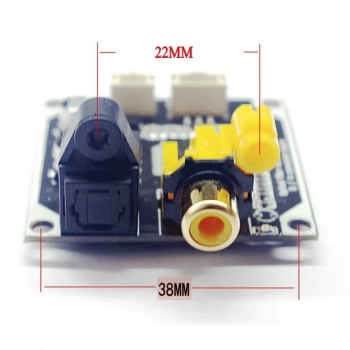 DAC,Modul,Platine,24,Bit,32,192,kHz,Selbstbau,Toslink,Koax,RSA,Cinch