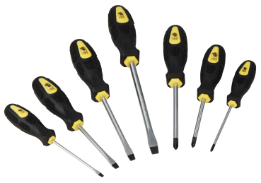 Schraubendreher Set 7-tlg. sw