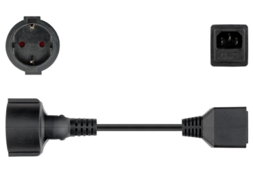 Schuko-Kaltgeräte-Adapter - USV - Sicherung