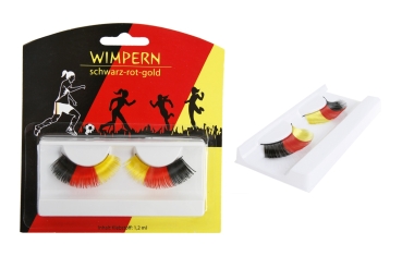 Fanartikel - Wimpern - Deutschland - schwarz rot gold