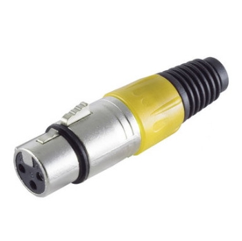 XLR Kupplung gelb