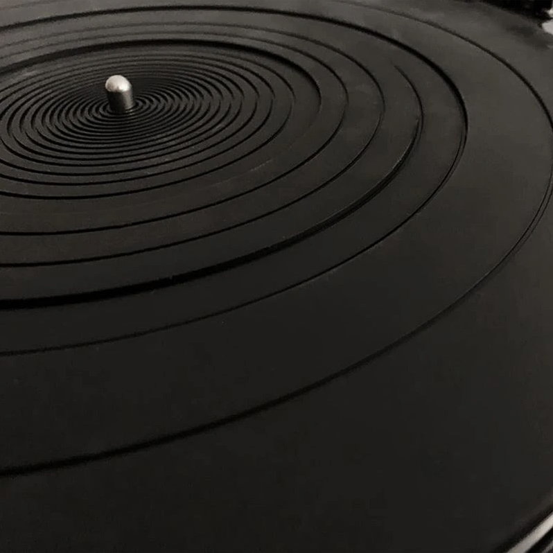 SPINCARE Acryl-Slipmat Für Plattenspieler – 12 Zoll, 4 Mm Stark, Antistatisch, Schwarz