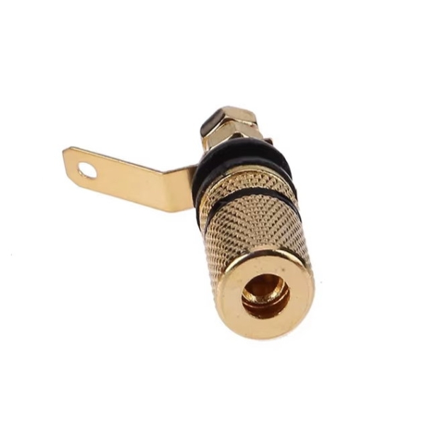 Einbaubuchse,Lautsprecher,Verstärker,Receiver,4,mm,Banane,Querloch,vergoldet,massiv,schwarz