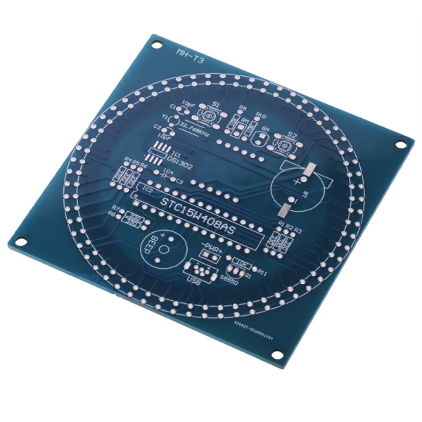 Digitaluhr,Bausatz,Temperatur,LED,Platine,DIY,Elektronik,Löten,Selbstbau