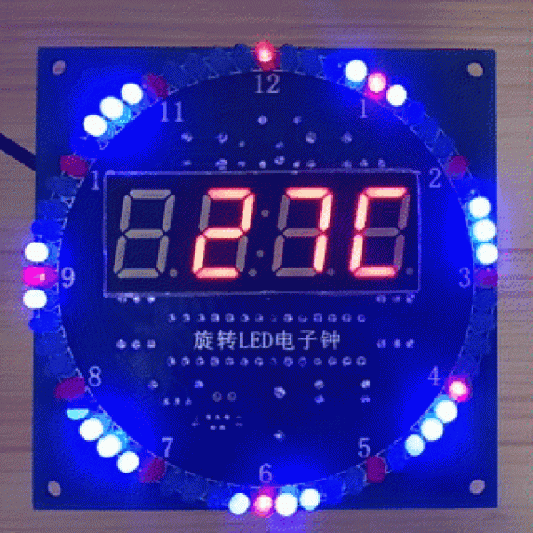 Digitaluhr,Bausatz,Temperatur,LED,Platine,DIY,Elektronik,Löten,Selbstbau