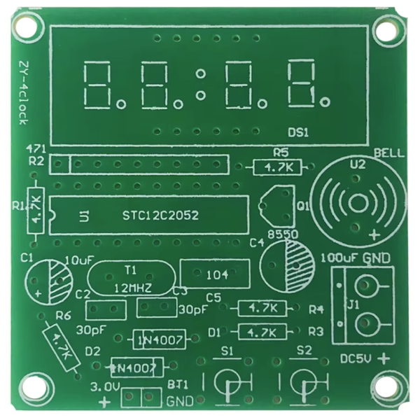 Bausatz,Digitaluhr,Elektronik,Stoppuhr,Countdown,Wecker,2,zwei