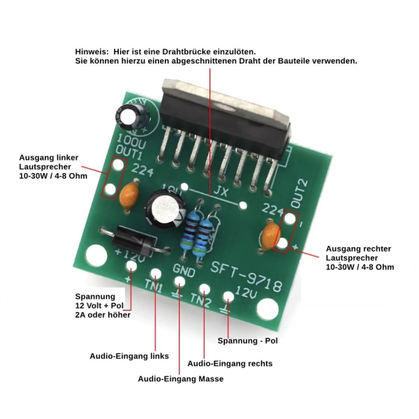 Bausatz,HiFi,NF,Verstaerker,stereo,7297,Elektronik,Endstufe