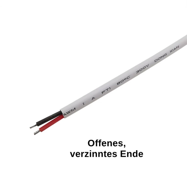 DC,Anschlusskabel,5,5,2,1,mm,weiss,Kupplung,Stecker,Anschlussdrähte