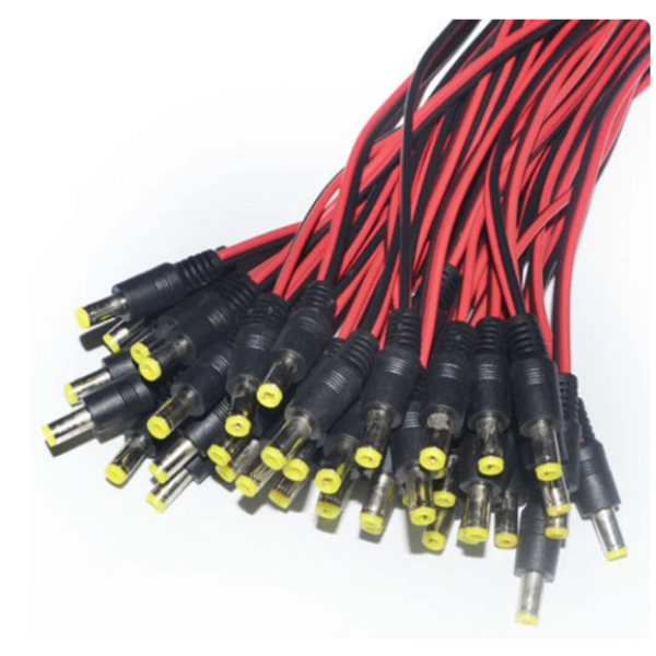 DC Anschlusskabel mit 5,5 x 2,1 mm Stecker / Anschlussdrähte