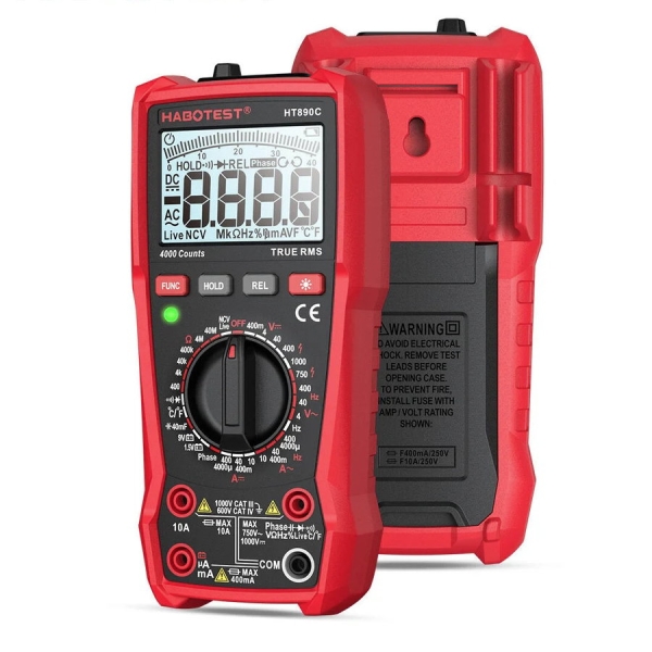 Digital,Multimeter,Frequenz,Temperatur,Abstand,Lux,viele,Bereiche