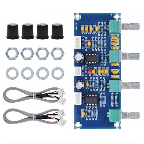 Vorverstärker,Modul,Elektronik,Stereo,Bass,Höhen,Mitten,Selbstbau, Bastler