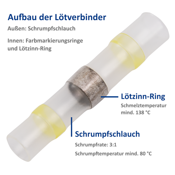 Lötverbinder gelb - 4 - 6 qmm