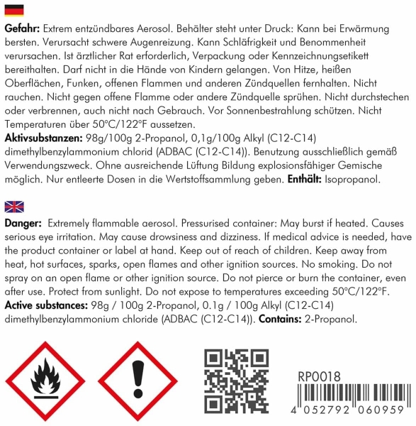 Logilink Desinfektionsspray - 200 ml - RP0018