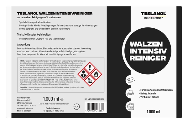 Teslanol Walzenintensivreiniger