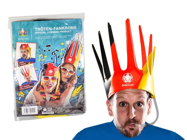 Trötenkrone,Deutschland,Fan,schwarz,rot,gold,aufblasbar,Stadion