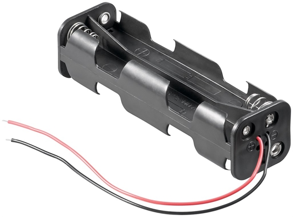 Batteriehalter 8x AA / Mignon - lange Bauform