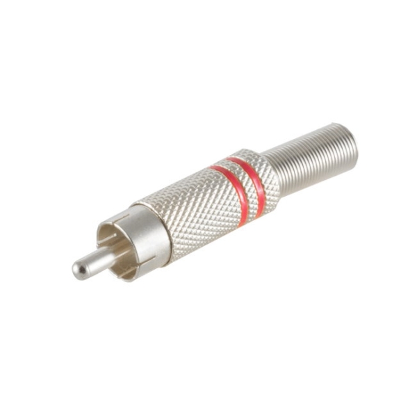 Cichstecker, lötbar, Metall, vergoldet, rot, silber