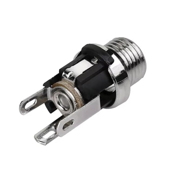 DC,Buchse,Einbau,Metall,Mutter,zentral,Schalt,kontakt,5,5,2,1,mm