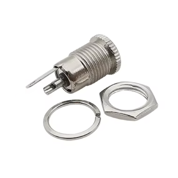 DC,Buchse,Einbau,Metall,Mutter,zentral,Schalt,kontakt,5,5,2,1,mm