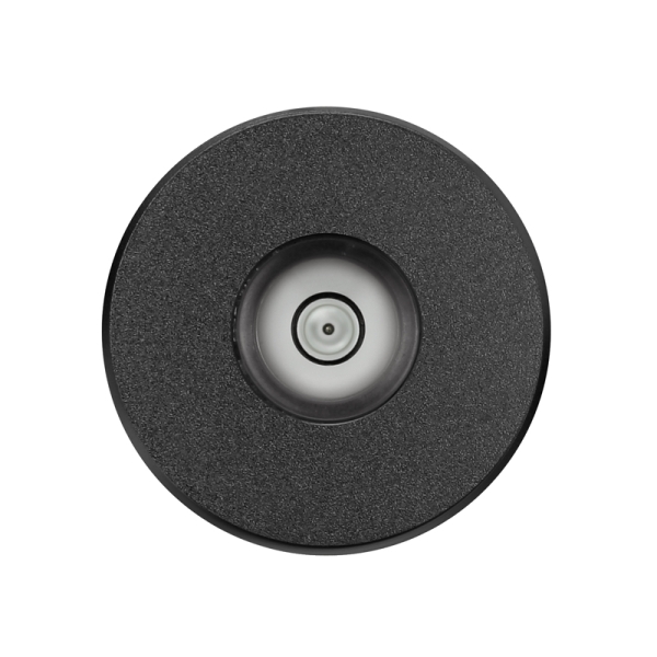 Single-Puck Aluminium schwarz mit Libelle