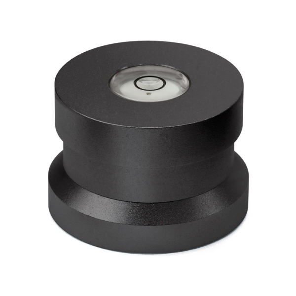 Single-Puck Aluminium schwarz mit Libelle