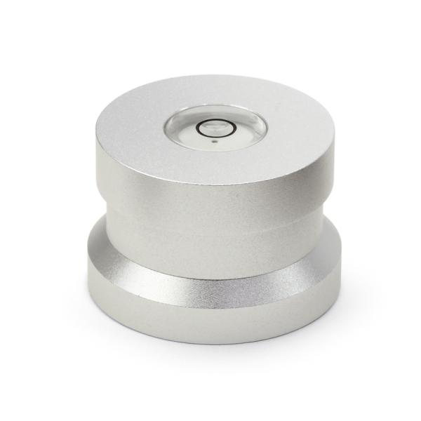 Single-Puck Aluminium silber mit Libelle